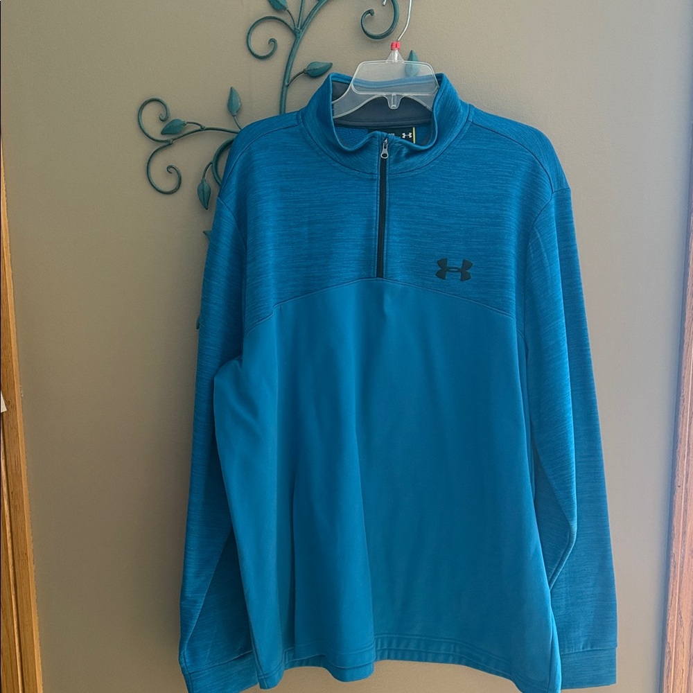 Under Armour Blue Half-Zip Pullover Sweatshirt